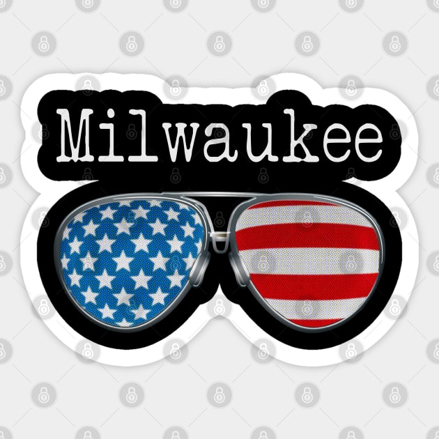 AMERICA PILOT GLASSES MILWAUKEE Sticker by SAMELVES